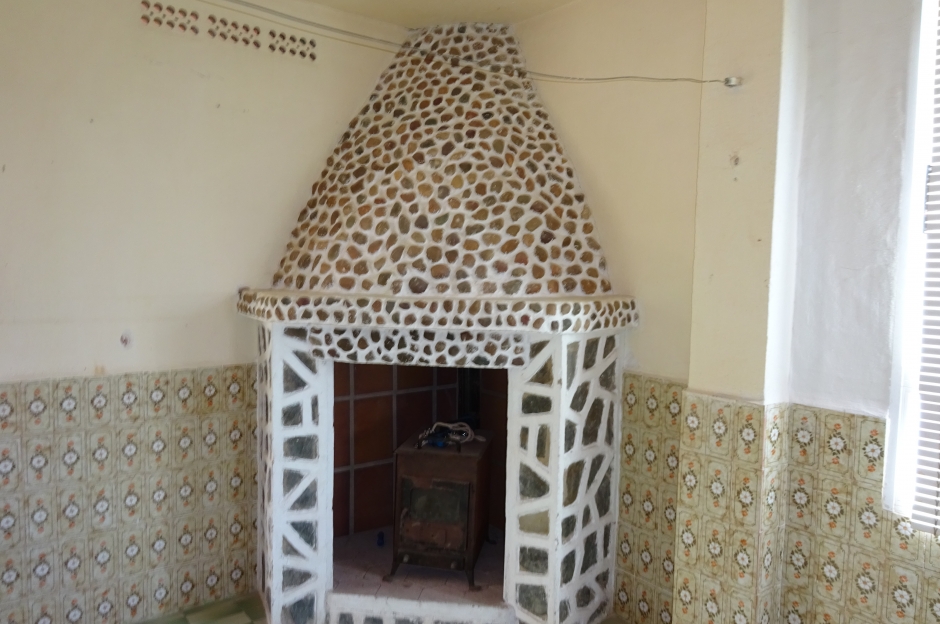 Detail fireplace